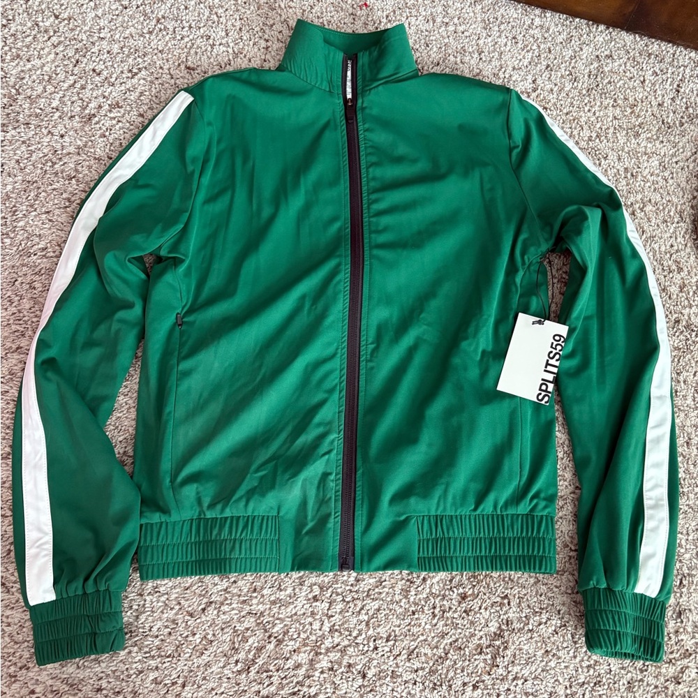 Splits59 Emerald Jacket with Ivory Accents